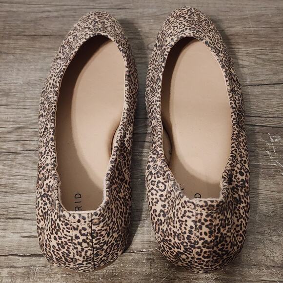 Torrid Scrunch Flats Women's Ballet Flats Shoes 13 Extra Wide Leopard Print - Picture 8 of 9